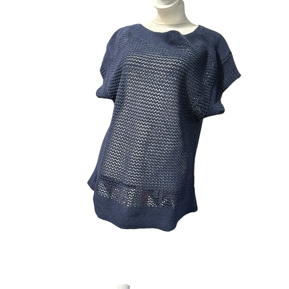 Eddie Bauer Dark Blue Knit Sweater - Picture 1 of 3